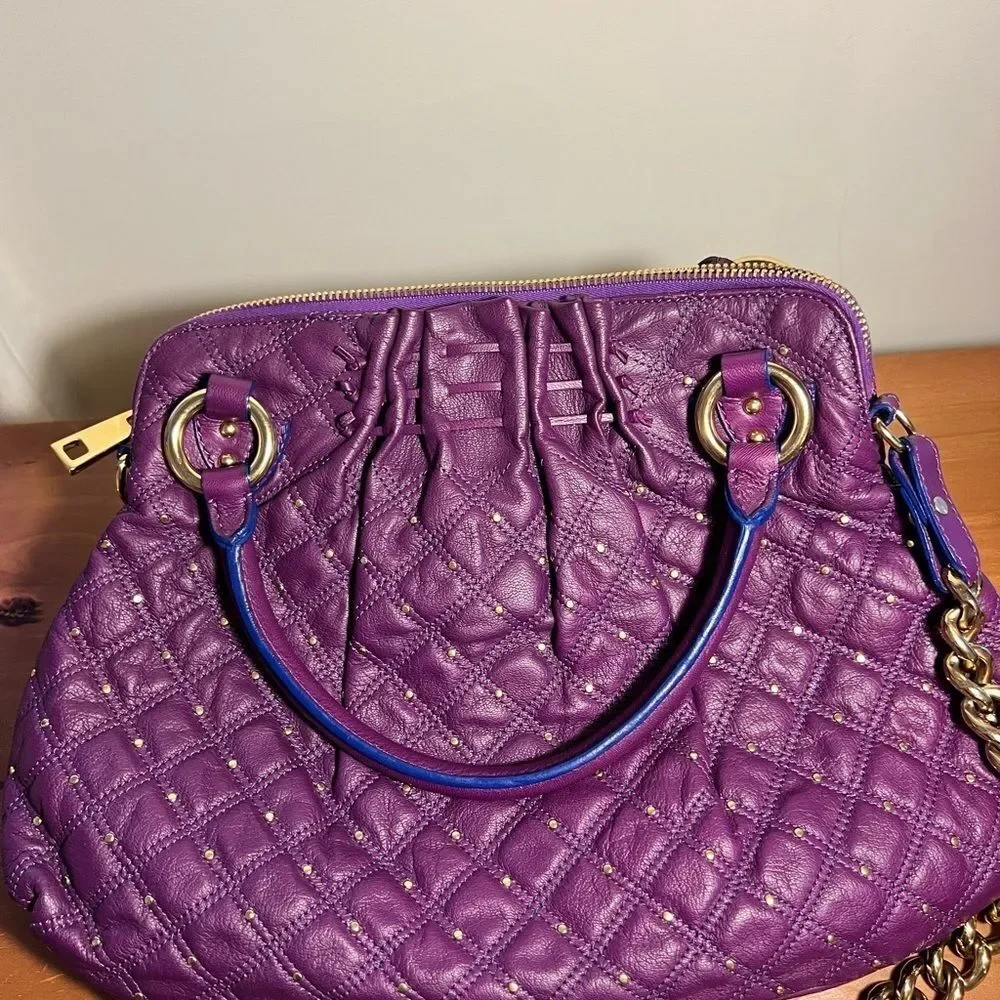 Marc Jacobs Stardust Bag Purple Studded Cecilia